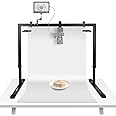 NEEWER Overhead Camera Mount Rig for Top Down Shots, Heavy Duty Steel Tabletop Mount Stand Multi Device Platform for Flat Lay Photography Lighting Cooking Drawing Crafts, For Desks≥3.3'/1m Long, ST100