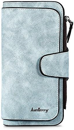 Women Long Wallet PU Leather Clutch Card Holder Large Capacity Purse