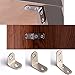 WXJ13 3 Sizes Corner Brackets Right Angle Brackets L Bracket Heavy Duty with Screws, 12 Sets (Each Size 4 Sets)