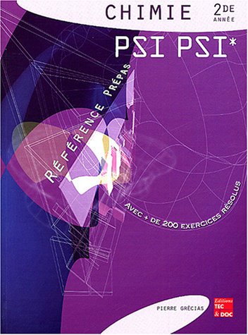 Chimie, PSI PSI*