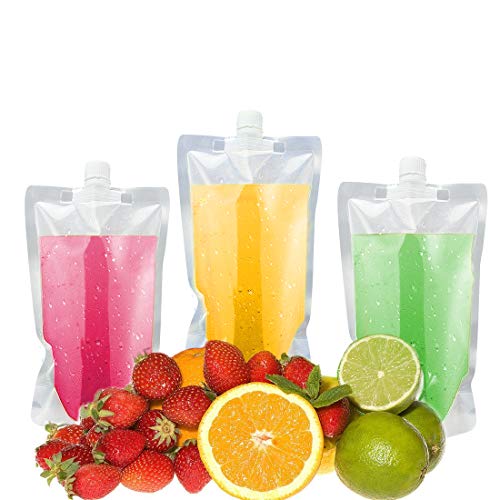 GENNISSY 12PCS with 2 Cups Travel Plastic Flask Cruise Kit - Premium Sneak Alcohol Runner Concealable Flasks to Smuggle Liquor Rum Cocktails Spirits Wine Booze Gift - Thumbnail 2
