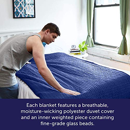 Gravity Cooling Blanket 20 lbs Navy 48"x72" Twin/Throw The Original