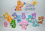 Care Bears Deluxe Party Favors Goody Bag Fillers Set of 12 Figures with baby Wonderheart Bear, Bed Time Bear, Share Bear, Wish Bear and Many More!