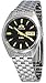 Orient FAB0000DB Men's 3 Star Stainless Steel Black Dial Self Wind Automatic Watch