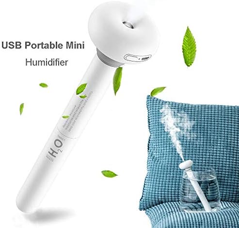 Portable Travel Humidifier Personal USB Humidifier Cool Mist Mini Humidifier Mute Air Humidifier Unlimited Humidifier for Travel Car Office Bedroom Hotel
