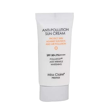 Miss Claire Prestige Anti Pollution Sun Block Cream/SPF 50+ / PA++++ Anti Wrinkle Whitening Sun Screen for Men and Women