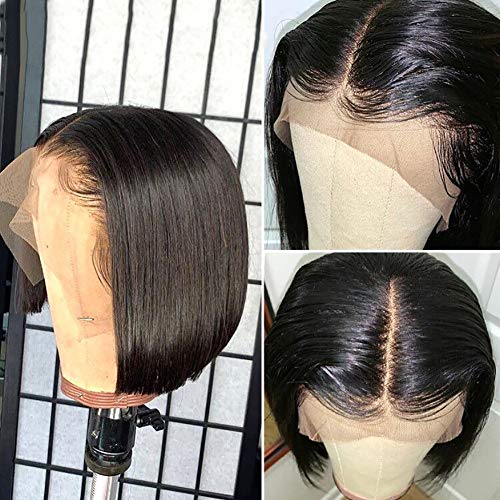 Ugrace-Hair-Straight-Bob-Wigs-Brazilian-Virgin-Human-Hair-Lace-Closure-Wigs-Natural-Hairline-Glueless-Pre-Plucked-4x4-Lace-Wigs-Short-Bob-Wigs-For-Fashion-Women-12INCH-4X4-natural-color