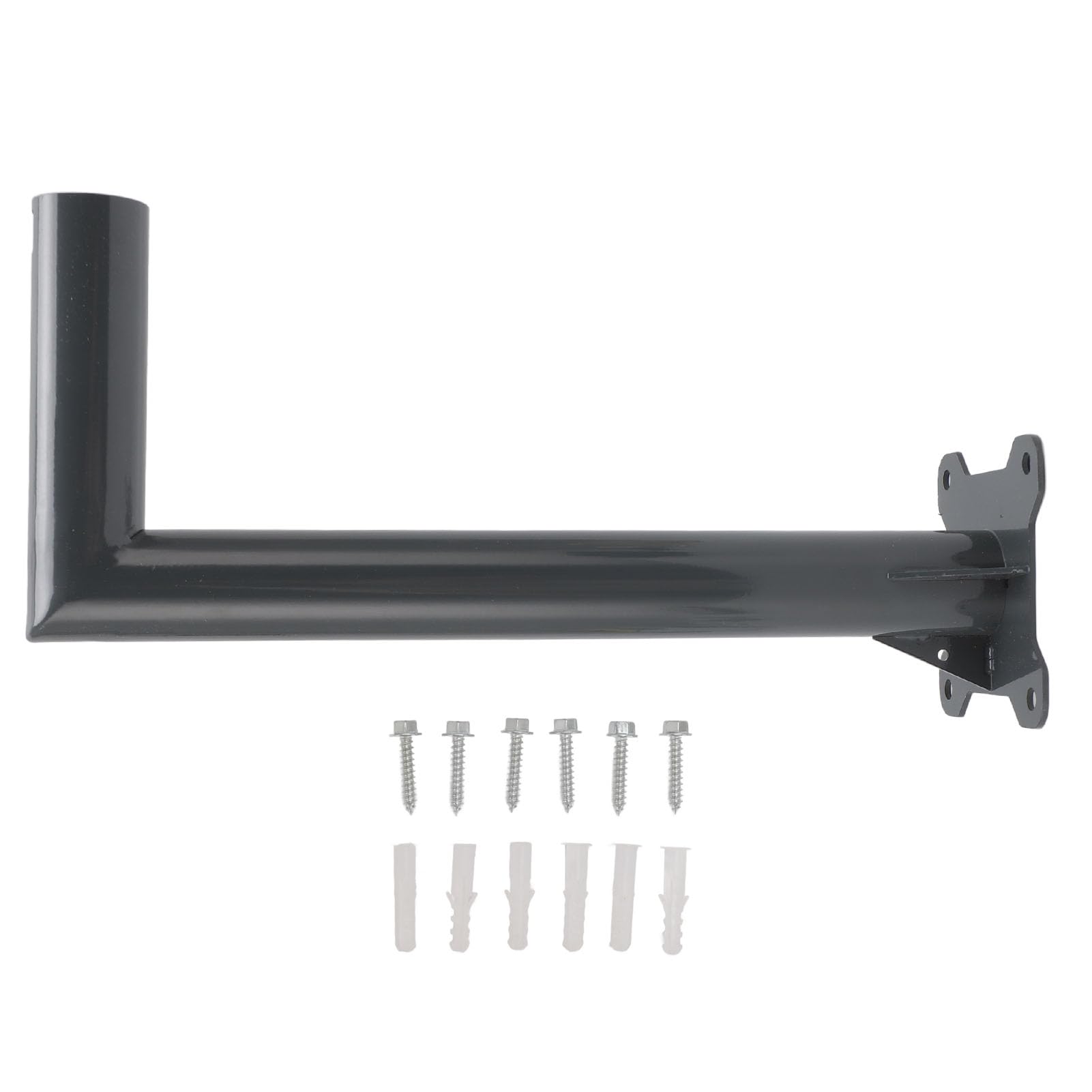 Fockety Mounting Kit, Heavy Duty Roof Mount, Outdoor Pole Mount Short Wall Mount for Internet Kit Satellite, Compatible with V2 (Gray)