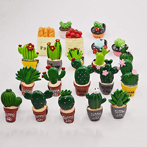 FANCYLEO 6 Pack Cactus Car Air Freshener Clip Car Essential Vent Clip Locket Air Freshener Diffuser Car Fragnance Automotive Interior Trim, Style Random