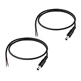 3.3ft 12V DC Power Connector Male 5.5mmx2.1mm 18AWG
