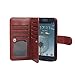 Case for Samsung S3,xhorizon TM FLK Premium Leather Folio Wallet Magnetic Wristlet Purse Soft Flip Multiple Card Slots Case for Samsung Galaxy S3 i9300 (Coffee)