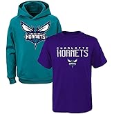 NBA Kids Youth 8-20 Team Color Performance Primary Logo Pullover Hoodie Sweatshirt & T-Shirt Combo Set