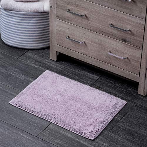 Welhome 100 Turkish Cotton Bath Mat Rug Luxurious Soft & Thick Highly Absorbent Hotel