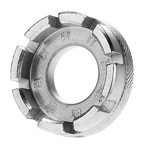 Starnearby Bicycle Wrench Spoke Mountain Bike Repair Tool Wheel Rim Steel Spanner