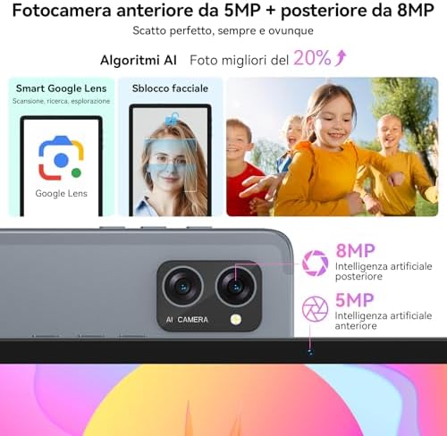 T20 Android 16 Tablet in Offerta, 24 GB RAM+ 256 GB ROM (2 TB TF)