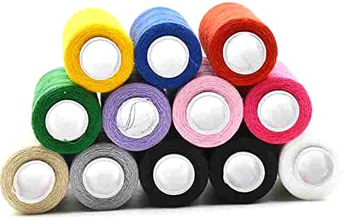 Limeo Sewing Accessories Mini Sewing Kit Sewing Thread Spools Sewing Sewing Kit Bobbin Thread Household Sewing Tools Mini Sewing Kit Complete Sewing Kit Sewing Thread Spool Set (12 volumes in Total)