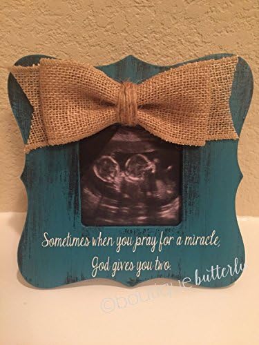 Twins Baby Announcement - New parents - Baby Announcement Frames - New Born - Ultrasound Picture Frame - We're Pregnant