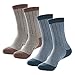 isnowood 2 Pairs Thermal Wool Socks - Crew Socks, Hiking Socks for Winter, Men, Women
