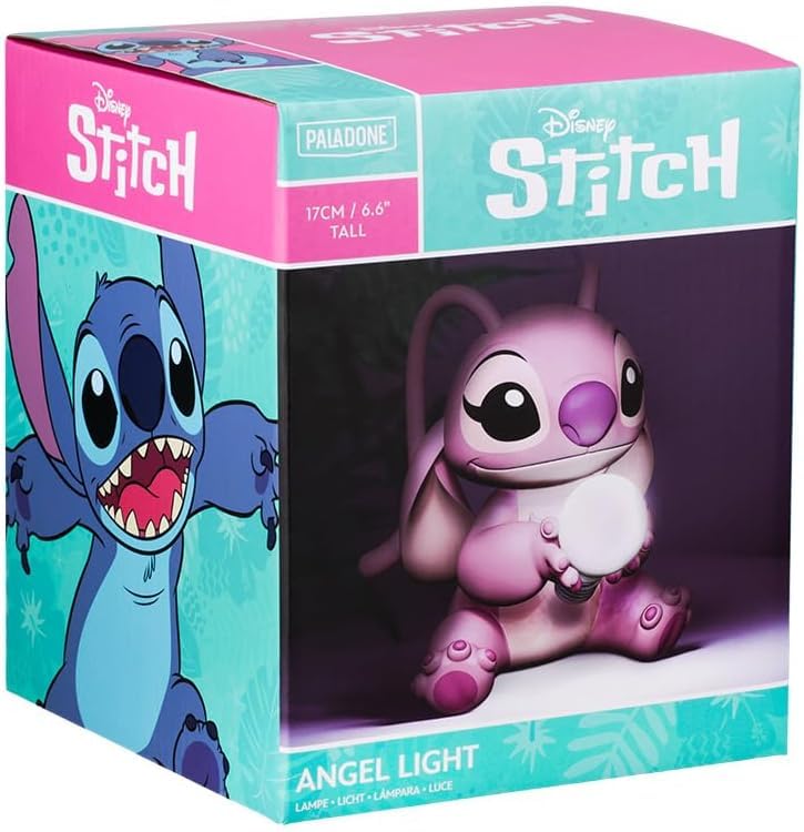 Paladone Angel Lampe – Offiziell lizenzierte Lilo und Stitch Lampe, Disney-Sammelgeschenk, Nachttisch, Schlafzimmer, Nachtlicht-Dekor 7