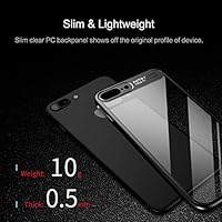 كفر ايفون 8 بلس ايفون 7 بلس شفاف باطار اسود ماركة روك Amazon Ae