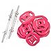 Dumbbells Set with 30lb Weight Plates: BodyRock Free Weights Home Gym Equipment - Dumbbell Sets with Two Solid Steel Threaded Dumbbell Handles and Collars, Four 5 lb Weights and Four 2.5 lb Weights