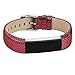 For Fitbit Alta Bands, Genuine Leather Replacement Bands for Fitbit Alta and Fitbit Alta HR #B Red
