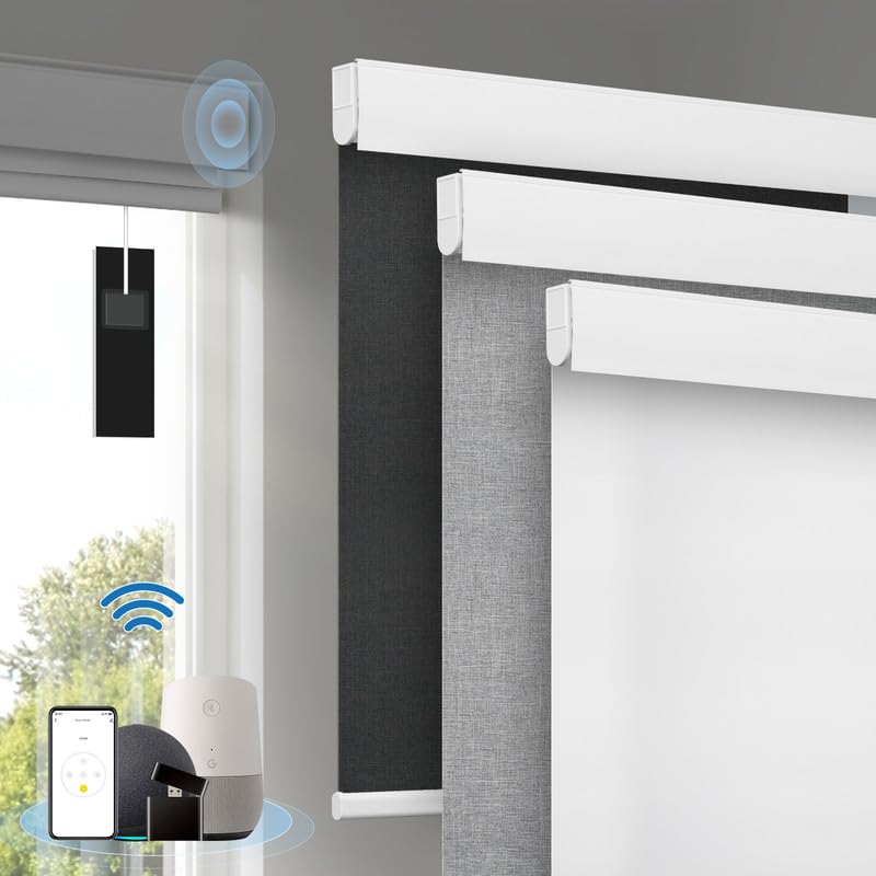 Motorized Blinds with Remote, [Free Solar