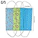 20 Pcs Surgical Mask SENREAL Disposable Face Mask Cute Print Flu Mask 3 Layers Earloop Mouth Mask Half Face Windproof Mask Anti-dust Cotton Face Mask for Men and Women