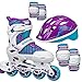 Roller Derby Carver Girls Inline/Protective Skate Pack Medium (3-6)