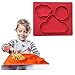 One-piece silicone placemat + plate for kids. No spill 3 Large sections for solids & liquids. Orange