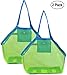 EXKOKORO Ultra Large 2 Pack Mesh Beach Bag Tote, Beach Toys Organizer Storage Bags, Toys & Shell Bag Stay Away from Sand The Beach