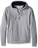 Lacoste Men's Tennis Sport Pull Over Hoodie Fleece, Silver Chine/Navy Blue, 6