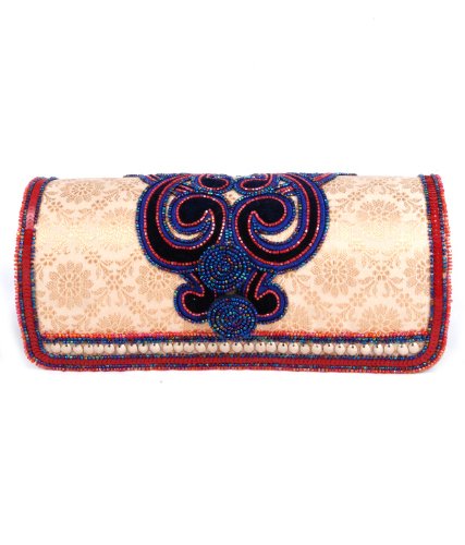 Favola Clutch (Beige::Purple) (SCB0103)
