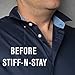 Wurkin Stiffs Stiff-N-Stay Plastic Magnetic Collar Stays in storage tin - 2 Pair