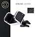 Dash Crab Mono, Genuine Leather Cell Phone Car Mount, Luxury Premium Air Vent Car Mount Holder Cradle for iPhone 7 Plus 6 6s Plus Samsung Galaxy S7 S6 Edge Note 5, Universal Grip, Retail Pack (Black)