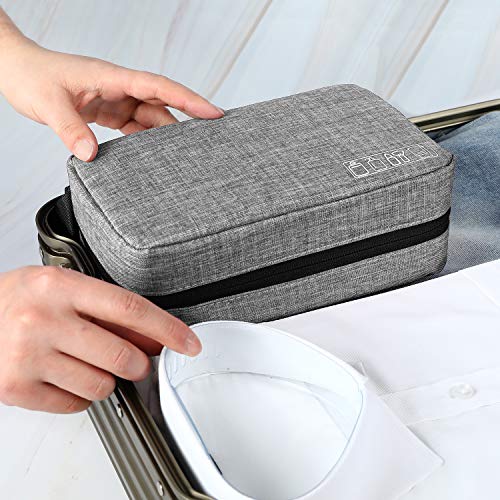 Mens Toiletry Bag Hanging Travel Shaving Dopp Kit Waterproof Organizer Bag Perfect Travel Accessory Gift (Gray) 7 Mens Toiletry Bag Hanging Travel Shaving Dopp Kit Waterproof Organizer Bag Perfect Travel Accessory Gift (Gray)