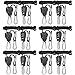 iPower GLROPEX6 6-Pair 1/8 Inch 8-Feet Long Heavy Duty Adjustable Rope Clip Hanger (150lbs Weight Capacity) Reinforced Metal Internal Gears primary
