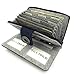 Bella Taylor Microfiber RFID Wristlet Cash System Wallet, Navy Blue (Navy Blue)