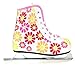 American Athletic Shoe Girl's Little Rocket Double Runner Ice Skates, White, 12