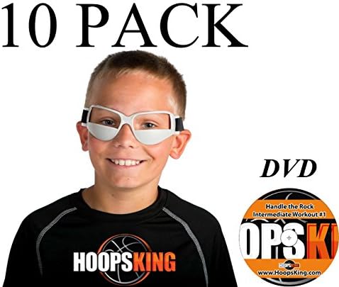 HoopsKing Basketball Dribble Goggles 10 Pack Plus Workout DVD