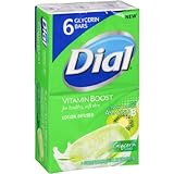 Dial Vitamin Boost Lotion Infused Glycerin Soap Pack of Six Bars