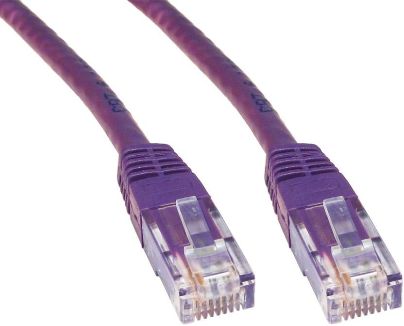World of Data 5m VIOLET CAT6 Network Cable (100% Copper Wire) - RJ45 - Ethernet - Patch - LAN - 10/100/1000 - Gigabit