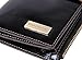 Borgasets Women's RFID Blocking Large Capacity Luxury Wax Genuine Leather Clutch Wallet Card Holder Organizer Ladies Purse Black