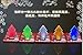HKBAYI 5PCS/lot 5X Xmas Tree Shape LED Pocket lamp,Mini Portable Folding led Pocket Wallet Credit Card Light Merry Christmas Tree (Green)