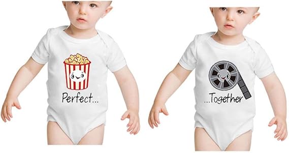Amazon Co Jp クリスマスパーフェクトポップコーンと映画ソフトベイビーワンピースボディスーツ 服 ファッション小物