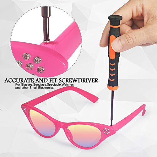 image for TECKMAN Eyeglass Repair Kit, Small Eyeglasses Screwdriver Tool Set wit