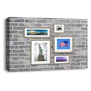 Canvas Wall Art Picture Collage Idea Painting Artwork for Home Prints Framed - 12x18 inches