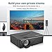 Video Projector, RockBirds GP10 Portable Projector Support SD Card 1080P HD PC USB HDMI AV VGA for Home Cinema Theater ( Black )