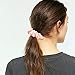 R HORSE 12 Packs Silk Satin Hair Scrunchies Solid Pink Color Elastic Ties Ponytail Holders Hair Bands Hair Bobbles Hair Accessories for Women Lady