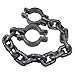 RoseSummer Plastic Wrist Shackles Prison Handcuffs For Halloween Costume Party Chain Links Costume Accessory